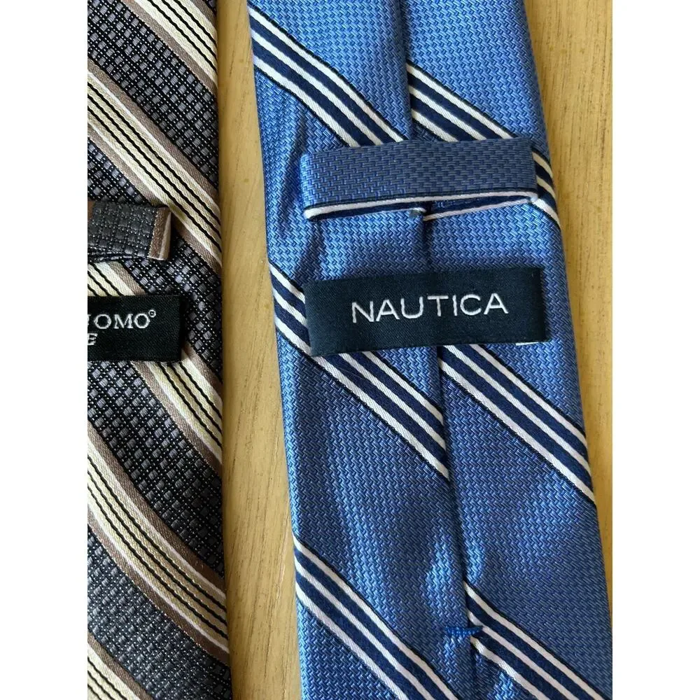 3 VTG striped Rep Ivy League Ties Academia classic business Grandpa Preppy 3”